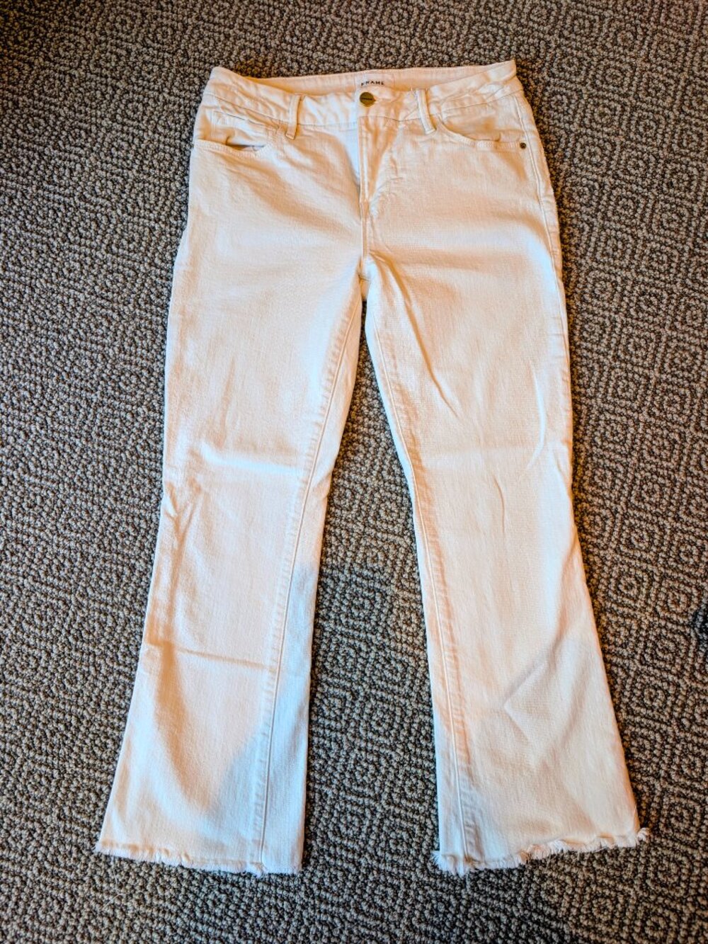 Frame White Jeans | Le Crop Mini Bootcut | Size 26